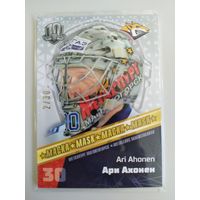 Коллекция карточки SeReal KHL Exclusive Collection 2008-2018 // подсерия "Маска" // MAS-048 Ари Ахонен 2/30 // Металлург Мг