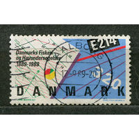 Институт рыбного хозяйства. Дания. 1989. Полная серия 1 марка