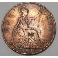Великобритания 1 пенни, 1935
