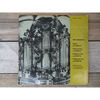 Пластинка (10") - Роберт Кёблер (орган) - И.С. Бах. Фантазия. Фантазия и фуга. Прелюдии и фуги - Eterna, ГДР - 1963 г.