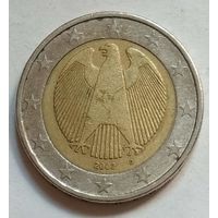 Германия 2 евро 2002 г. D