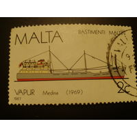 Мальта 1987г. корабль