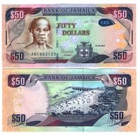 Ямайка 50 долларов 2021 год  UNC