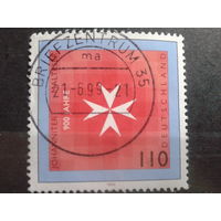 Германия 1999 Мальтийский крест Михель-1,1 евро гаш.