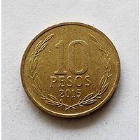 Чили 10 песо, 2015