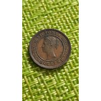 Цейлон 1/4 цента 1890 г ( на Ау - довольно редкая монетка )