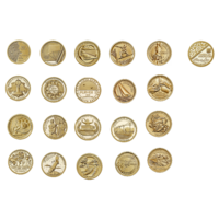 Американские инновации. 21 монета в альбоме Полный набор 2018-2023 гг. Монетный двор Р (Philadelphia) UNC