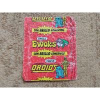 Обертка от жвачки "Droids Ewoks"