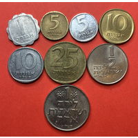 Израиль, выпуск 1960-80г., 9 разных монет