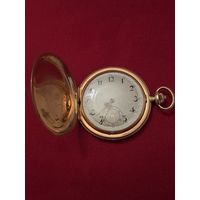 Карманые часы Золото 56 фирмы Mobile , 1881- 1915. Подпись мастера.