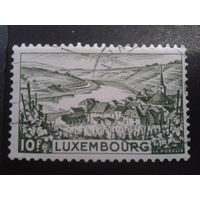 Люксембург 1948 ландшафт, река Мозель