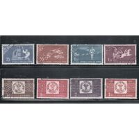 Румыния-1958, (Мих.1750-1757) гаш.  , 100-лет румынской марке (полная серия)