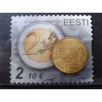 Эстония 2011 Евромонеты Михель-4,2 евро гаш