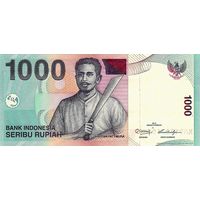 Индонезия 1000 рупий образца 2013 года UNC p141