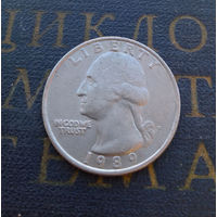 25 центов 1989 P (квотер) США #01