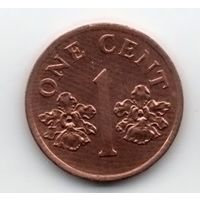 1 цент 1995 Сингапур.