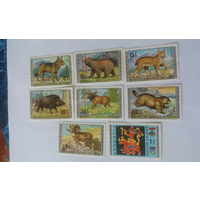 Монголия 1970 Mi MN 0578-85 - Дикие животные. - 8 марок MNH ** / - фауна