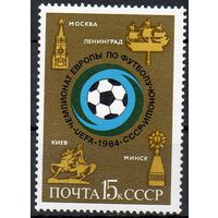 Чемпионат Европы по футболу СССР 1984 год (5512) серия из 1 марки