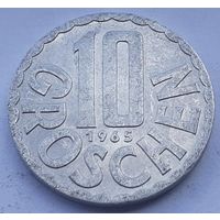 Австрия 10 грошей, 1965 (4-9-30)