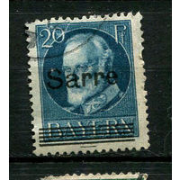 Саарская область (Французский мандат) - 1920 - Надпечатка Sarre  - 20pf - [Mi.21] - 1 марка. Гашеная.  (Лот 121BV)