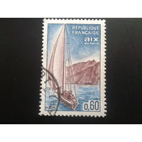 Франция 1965 парусная лодка