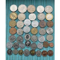 Монеты мира , набор монет 44 шт. Плюс бонус 7 монет Литвы