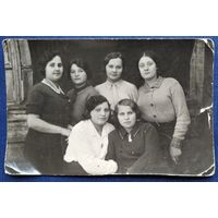 Фото группы женщин. Толочин. 1937 г. 9х14 см