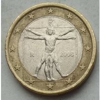 Италия 1 евро 2008 г.