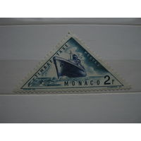 Транспорт, корабли, флот, Монако, треугольная марка