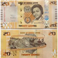 Сьерра Леоне 20 леоне   2022 год   UNC