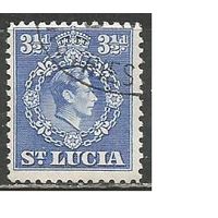 Сент-Люсия. Король Георг VI. 1938г. Mi#107.