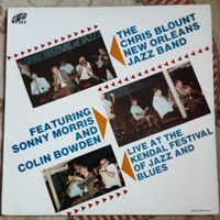 THE CHRIS BLOUNT NEW ORLEANS JAZZ BAND - 1988 - LIVE AT THE KENDAL FESTIVAL  OF JAZZ AND BLUES (UK) LP