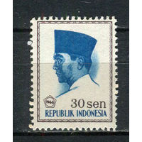 Индонезия - 1966 - Президент Сукарно 30S - [Mi.524] - 1 марка. MNH.  (Лот 67FF)-T25P7