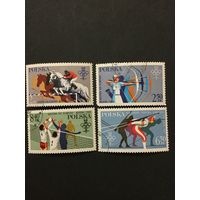 Летние и зимние олимпийские игры 1980 года. Польша, 1980, серия 4 марки