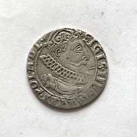 Монета 6 грошей 1626 год (Польша) Сигизмунд lll ОТЛИЧНЫЙ