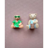 Мишки Тедди: Gordon, Paul The Beach Bear (пляжный медведь Teddy Bear, Teddy in my pocket (Orsetti tascabili), PICNIC SET (Pic-Nic Set) 1995г. M.E.G. (Vivid Imaginations, GIG, Kellogg's) Возможен обмен