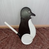 Игрушка каталка, пингвин игрушка СССР, каталка- пингвин