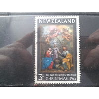 Новая Зеландия 1965 Рождество, живопись Мурильо