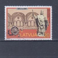 [2430] Латвия 1997. Культура.Архитектура.20с. Гашеная марка.
