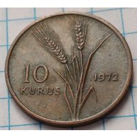 Турция 10 курушей, 1972     ( 2-6-1 )