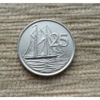 Werty71 Каймановы острова 25 центов 2002 Корабль