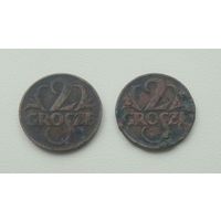 Монета панская Польша  2 grosze