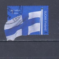 [150] Финляндия 2006. Флаг страны. Одиночный выпуск. Гашеная марка.