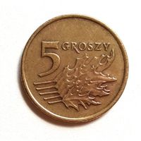 Польша. 5 грошей 1998 г.