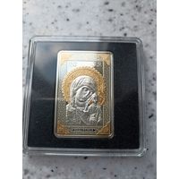 Икона Казанская 20 рублей серебро