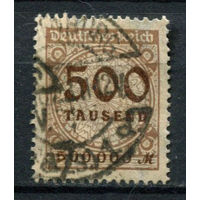 Рейх (Веймарская республика) - 1923 - Цифры 50 Tsd - [Mi.313A] - 1 марка. Гашеная.  (Лот 80BE)