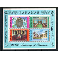 Багамы - 1979 - 250 лет Парламенту - (есть незначительная помятость) - [Mi. bl. 28] - 1 блок. MNH.  (Лот 141Bi)