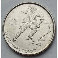 Канада 25 центов 2007 г. XXI зимние Олимпийские Игры. Ванкувер 2010. Хоккей