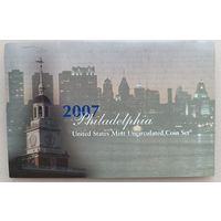 США. Годовой набор монет 2007г.Филадельфия.