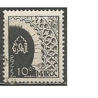 Французское Марокко. Декор ворот крепости г.Рабат. 1949г. Mi#296.